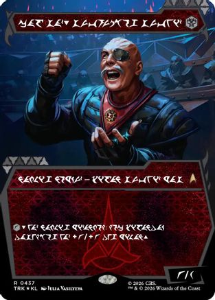 Image of General Chang, Cold Warrior (Showcase) (0437) (Klingon) (TRK-437) - Star Trek Foil