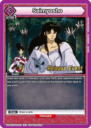 Image of Saimyosho (UEPR/IYS-1-033) - UE23BT Inuyasha Release Event Cards
