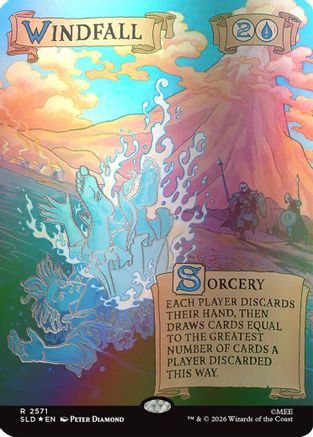 Image of Windfall (2571) (Out Of Sight Foil) (SLD-2571) - Secret Lair Drop Series Foil