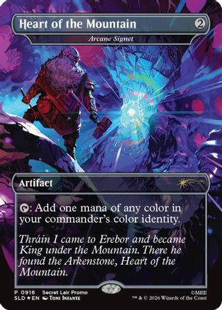 Image of Heart of the Mountain - Arcane Signet (SLD-916) - Secret Lair Drop Series Foil
