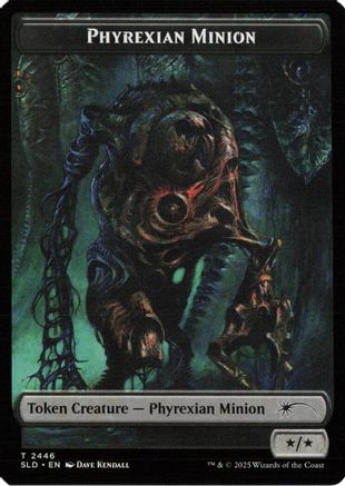 Image of Phyrexian Minion (SLD) // Angel (LCI) Double-sided Token (SLD-2446 // 2) - Secret Lair Drop Series