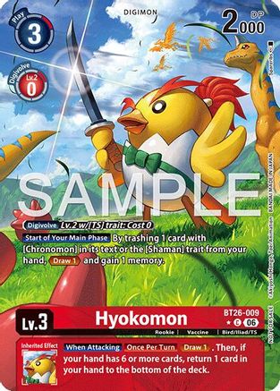 Image of Hyokomon (Alternate Art) (BT26-009) - Timeless Bonds Foil