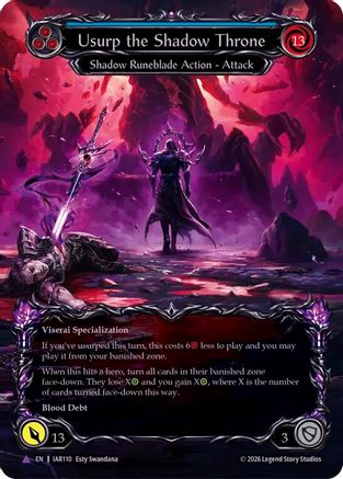 Image of Usurp the Shadow Throne (Marvel) (IAR110) - Usurp the Shadow Throne Cold Foil
