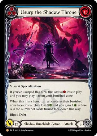 Image of Usurp the Shadow Throne (IAR110) - Usurp the Shadow Throne Rainbow Foil