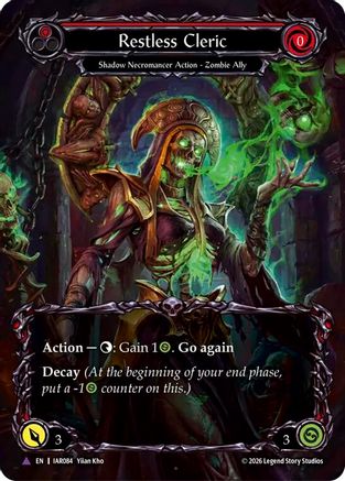 Image of Restless Cleric (Marvel) (IAR084) - Usurp the Shadow Throne Cold Foil