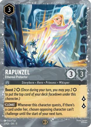 Image of Rapunzel - Ethereal Protector (2) - Disney Lorcana Promo Cards Holofoil