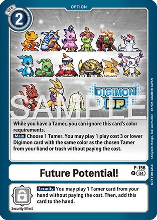 Image of Future Potential! (DIGIMON UP July 2026 Giveaway) (P-156) - Digimon Promotion Cards Foil