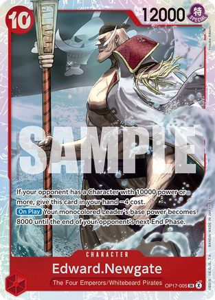 Image of Edward.Newgate (005) (OP17-005) - The World's Strongest Warriors Foil
