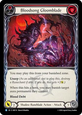 Image of Bloodsong Gloomblade (IAR114) - Usurp the Shadow Throne