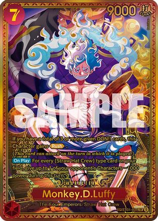 Image of Monkey.D.Luffy (ST31-004) (SP) (ST31-004) - The World's Strongest Warriors Foil