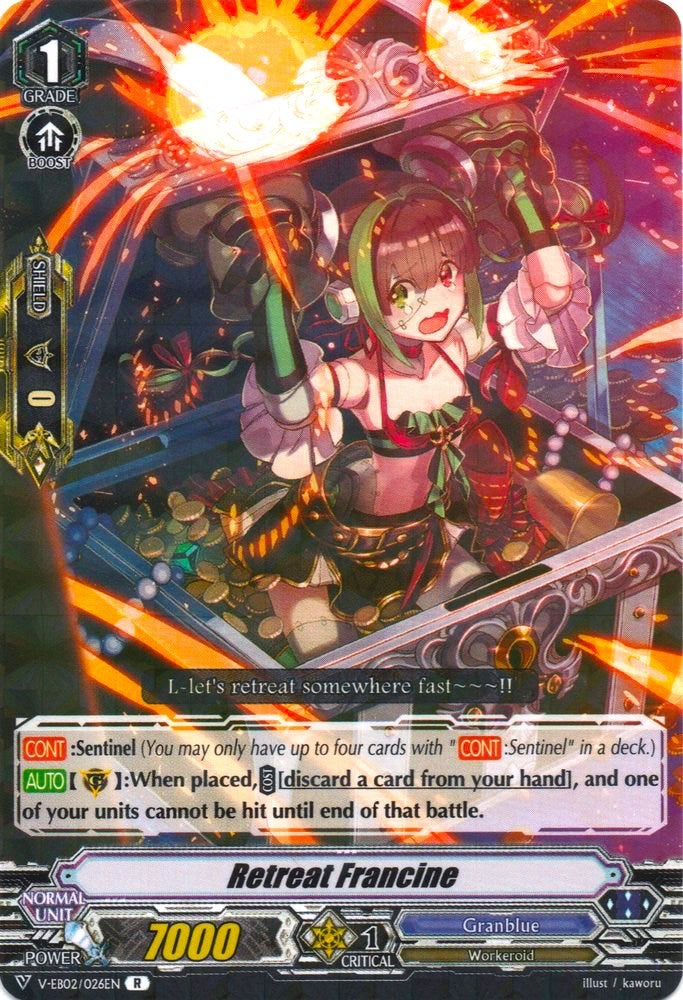 Image of Retreat Francine (V-EB02/026EN) [Champions of the Asia Circuit]