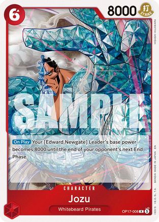 Image of Jozu (OP17-008) - The World's Strongest Warriors Foil