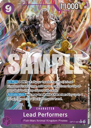 Image of Lead Performers (Alternate Art) (OP17-061) - The World's Strongest Warriors Foil