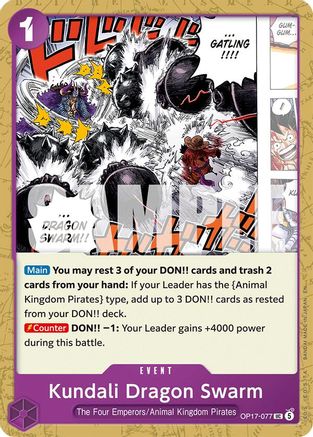 Image of Kundali Dragon Swarm (OP17-077) - The World's Strongest Warriors