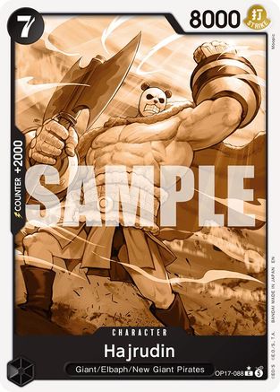 Image of Hajrudin (Pandaman Art) (OP17-088) - The World's Strongest Warriors Foil