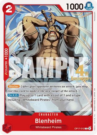 Image of Blenheim (OP17-012) - The World's Strongest Warriors Release Event Cards