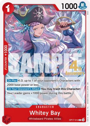 Image of Whitey Bay (OP17-014) - The World's Strongest Warriors Release Event Cards