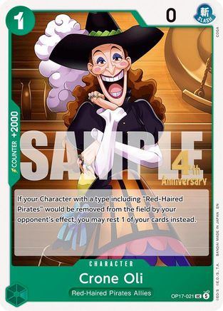 Image of Crone Oil (OP17-021) - The World's Strongest Warriors Release Event Cards
