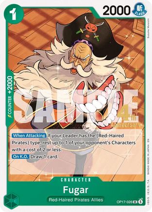 Image of Fugar (OP17-026) - The World's Strongest Warriors Release Event Cards