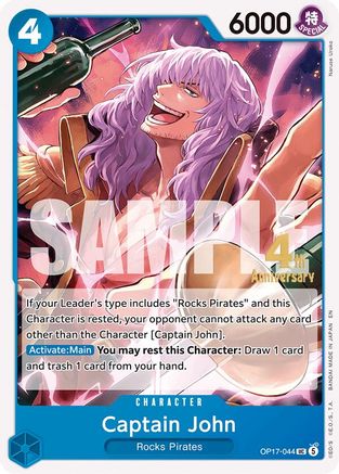 Image of Captain John (OP17-044) - The World's Strongest Warriors Release Event Cards