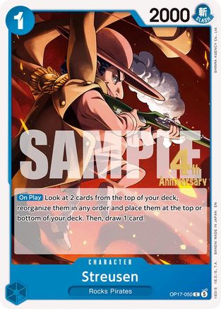 Image of Streusen (050) (OP17-050) - The World's Strongest Warriors Release Event Cards