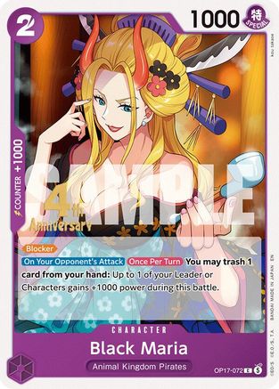 Image of Black Maria (OP17-072) - The World's Strongest Warriors Release Event Cards