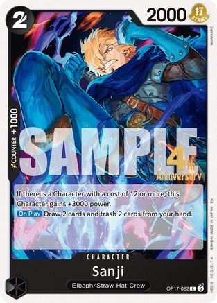 Image of Sanji (OP17-082) - The World's Strongest Warriors Release Event Cards