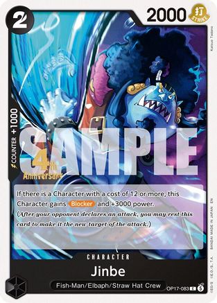 Image of Jinbe (083) (OP17-083) - The World's Strongest Warriors Release Event Cards