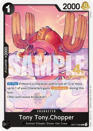 Image of Tony Tony.Chopper (OP17-084) - The World's Strongest Warriors Release Event Cards