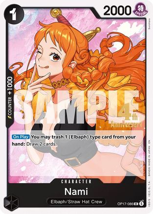 Image of Nami (086) (OP17-086) - The World's Strongest Warriors Release Event Cards