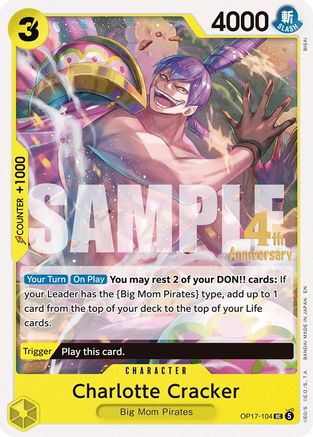 Image of Charlotte Cracker (OP17-104) - The World's Strongest Warriors Release Event Cards