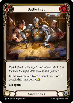 Image of Battle Prep (Yellow) (IAR234) - Usurp the Shadow Throne Rainbow Foil