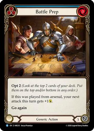 Image of Battle Prep (Blue) (IAR235) - Usurp the Shadow Throne