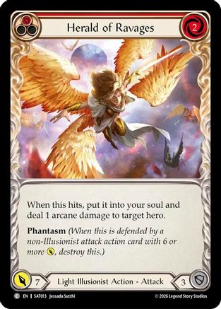 Image of Herald of Ravages (Red) (SAT013) - Silver Age: Usurp the Shadow Throne