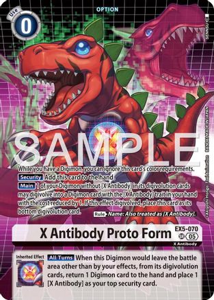 Image of X Antibody Proto Form (Tamer's Selection Box Ver. X Antibody) (EX5-070) - Digimon Promotion Cards Foil