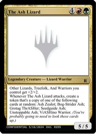Image of The Ash Lizard (UNK-) - Un-Known Event Playtest Cards