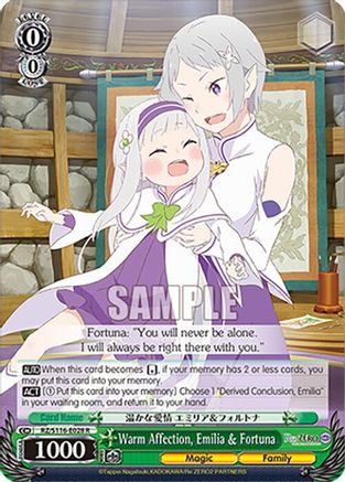 Image of Warm Affection, Emilia & Fortuna (RZ/S116-E028) - Re:ZERO -Starting Life in Another World- Vol.3
