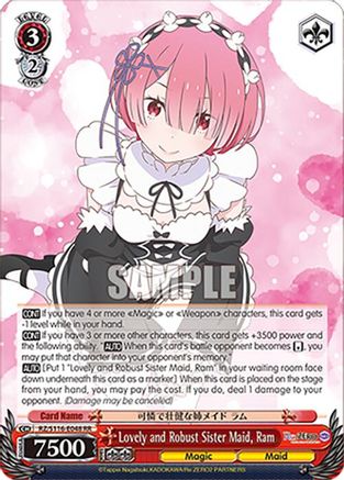 Image of Lovely and Robust Sister Maid, Ram (RZ/S116-E048) - Re:ZERO -Starting Life in Another World- Vol.3
