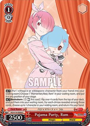 Image of Pajama Party, Ram (RZ/S116-E064) - Re:ZERO -Starting Life in Another World- Vol.3