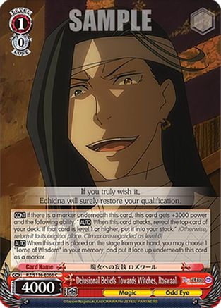 Image of Delusional Beliefs Towards Witches, Roswaal (RZ/S116-E066) - Re:ZERO -Starting Life in Another World- Vol.3