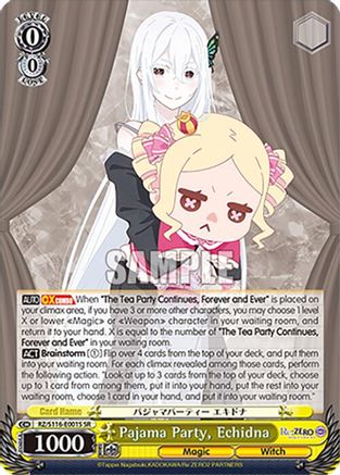 Image of Pajama Party, Echidna (SR) (RZ/S116-E001S) - Re:ZERO -Starting Life in Another World- Vol.3