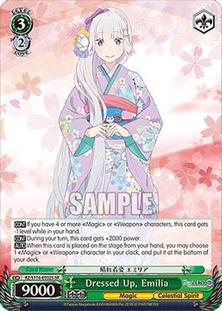 Image of Dressed Up, Emilia (SR) (RZ/S116-E032S) - Re:ZERO -Starting Life in Another World- Vol.3