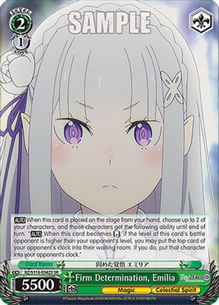 Image of Firm Determination, Emilia (SR) (RZ/S116-E042S) - Re:ZERO -Starting Life in Another World- Vol.3