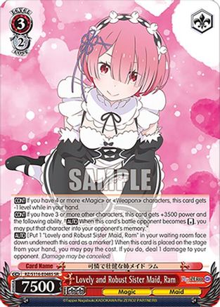 Image of Lovely and Robust Sister Maid, Ram (SR) (RZ/S116-E048S) - Re:ZERO -Starting Life in Another World- Vol.3