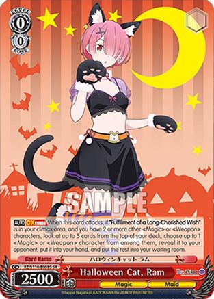 Image of Halloween Cat, Ram (SR) (RZ/S116-E058S) - Re:ZERO -Starting Life in Another World- Vol.3