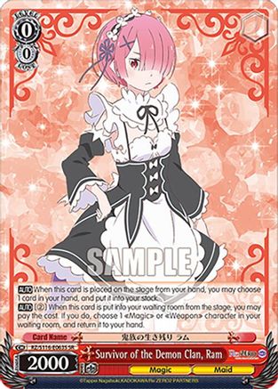Image of Survivor of the Demon Clan, Ram (SR) (RZ/S116-E063S) - Re:ZERO -Starting Life in Another World- Vol.3