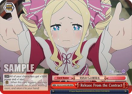 Image of Release From the Contract (RRR) (RZ/S116-E074R) - Re:ZERO -Starting Life in Another World- Vol.3