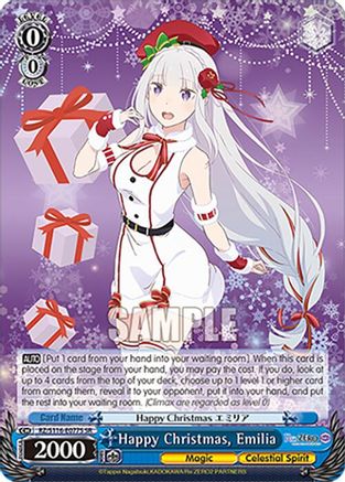 Image of Happy Christmas, Emilia (SR) (RZ/S116-E077S) - Re:ZERO -Starting Life in Another World- Vol.3