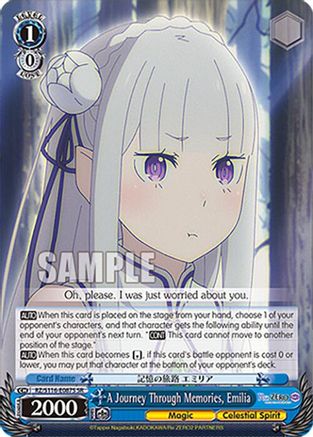 Image of A Journey Through Memories, Emilia (SR) (RZ/S116-E087S) - Re:ZERO -Starting Life in Another World- Vol.3