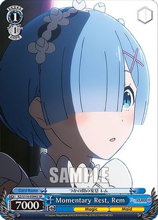 Image of Momentary Rest, Rem (SR) (RZ/S116-E094S) - Re:ZERO -Starting Life in Another World- Vol.3